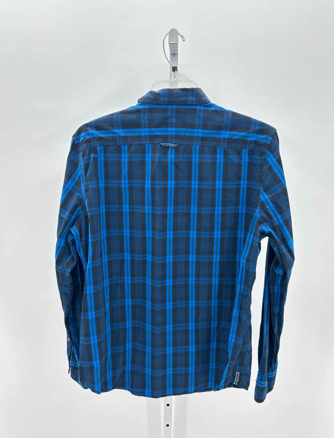 Denim & Flower Blue Mens Size XLarge Jrs Mens Ls button