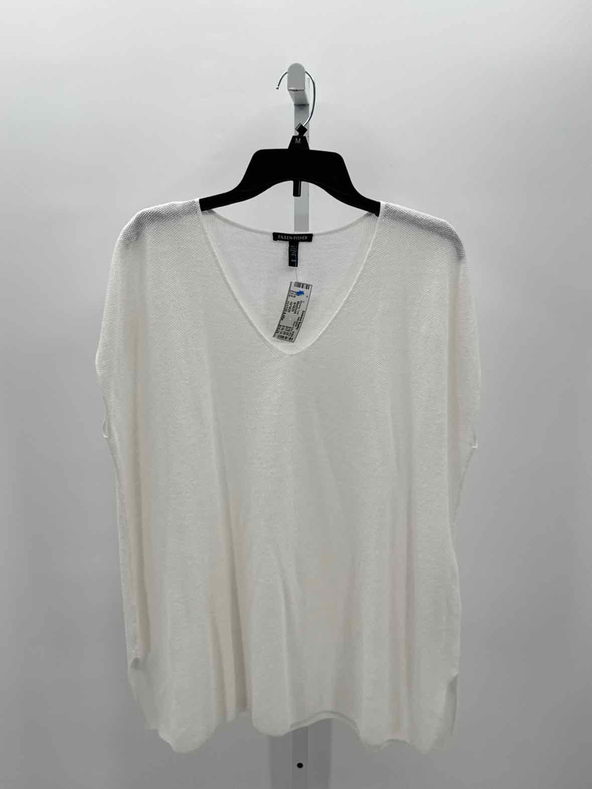 Eileen Fisher White Women Size Medium Womens Tunic