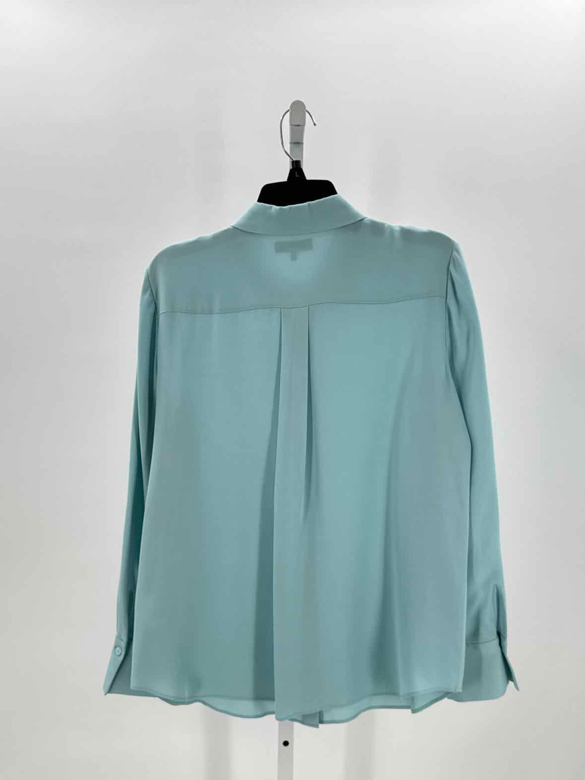 Lafayette 148 Blue Women Size Medium Womens Ls button/blouse