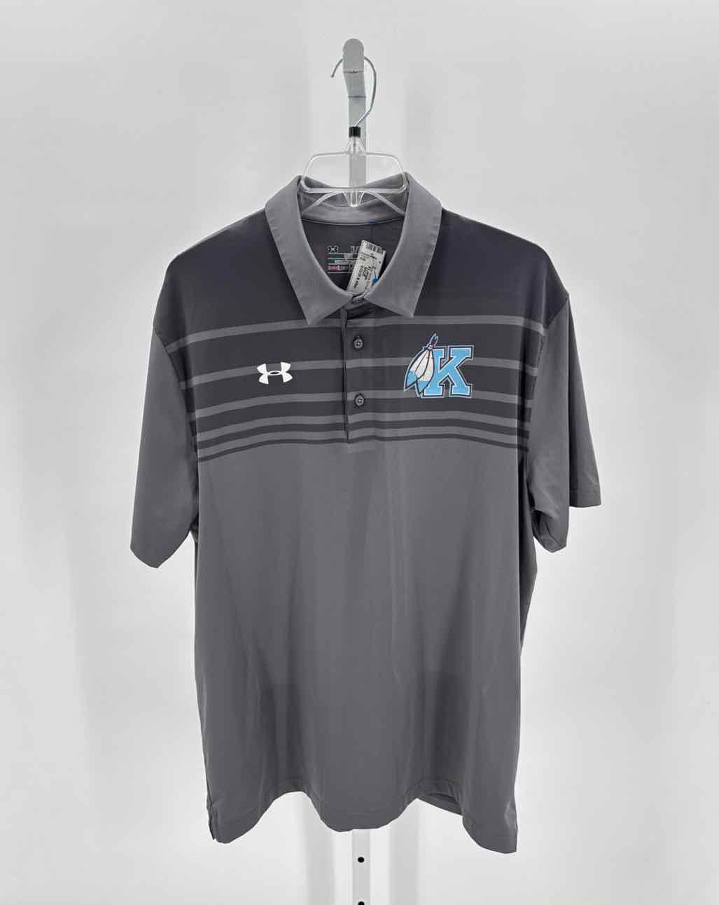 Under Armour Gray Mens Size XLarge Mens Sports SS Polo