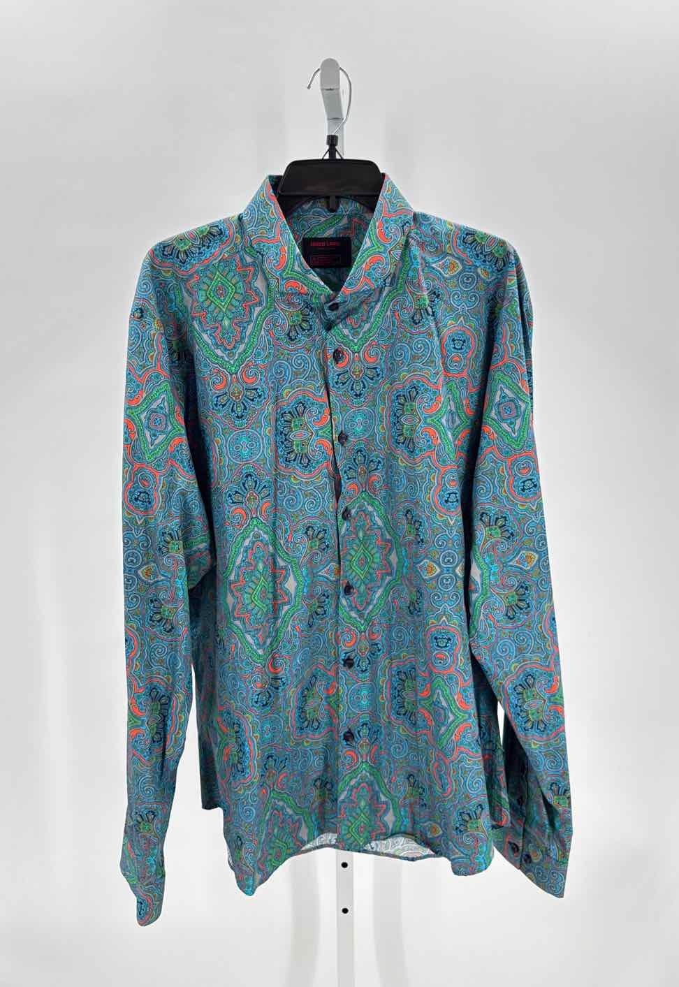 Jared Lang Blue Mens Size 2xl Mens Ls button