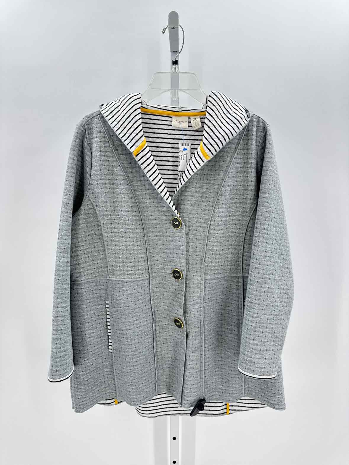 Chicos Gray Women Size 2 Womens Jacket