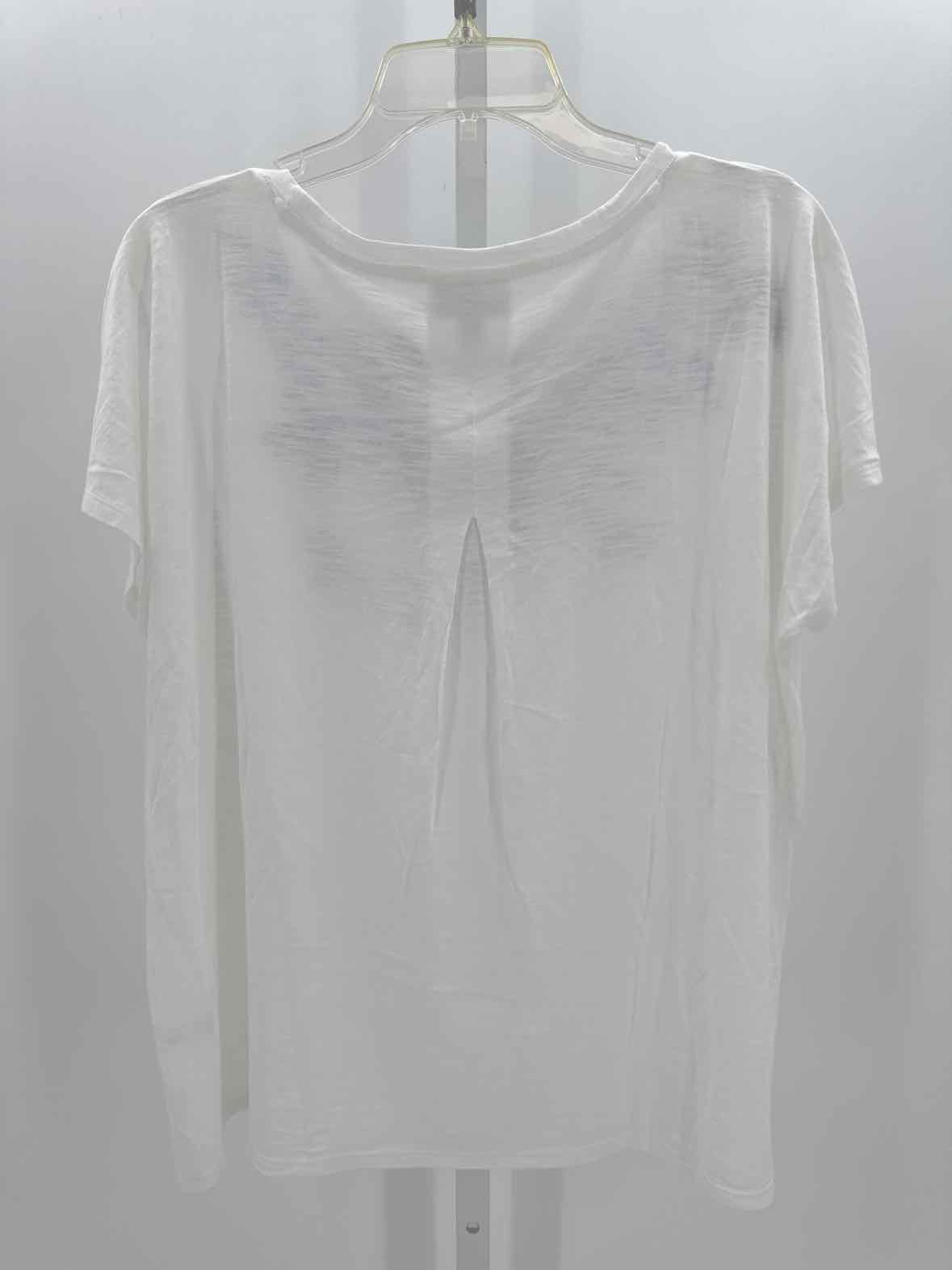 J Jill White Women Size Large Womens Ss