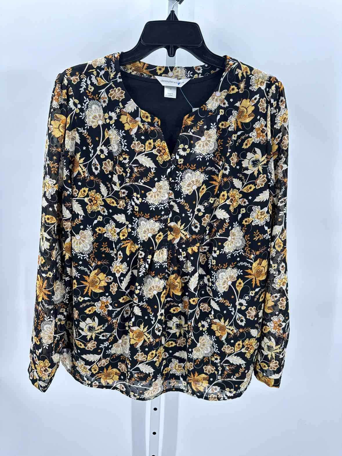 Womens Ls button/blouse