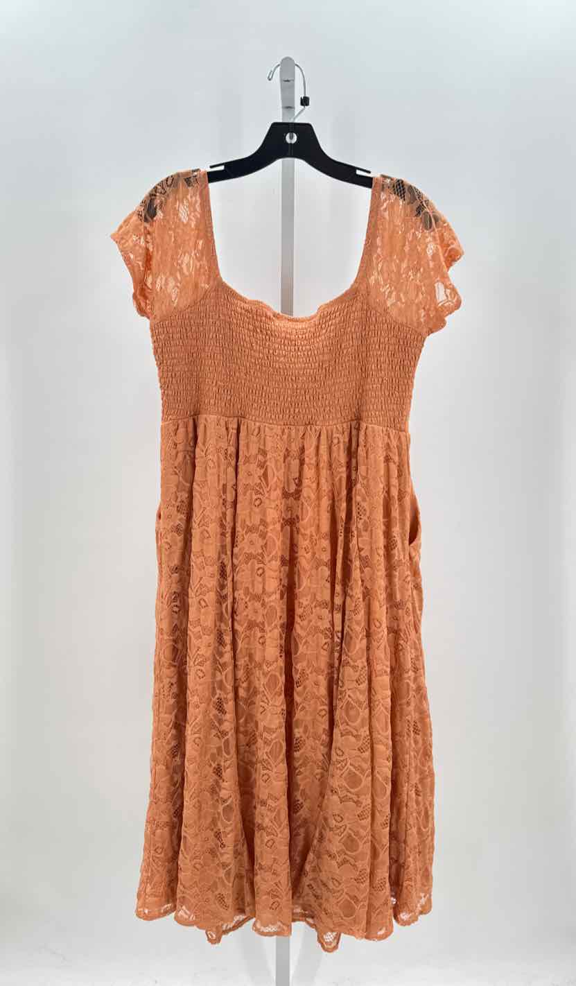 Torrid Peach Women Size 1X Womens Dress