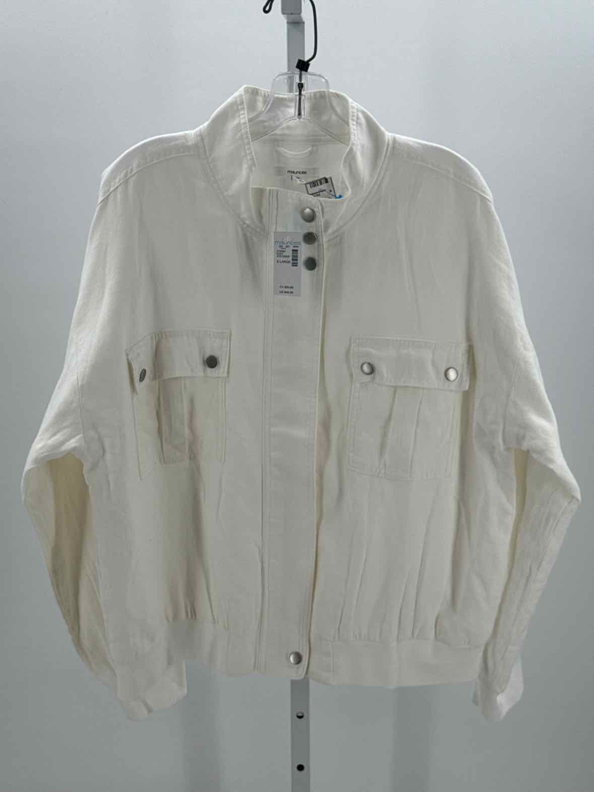 Maurices White Women Size Xlarge Womens Jacket