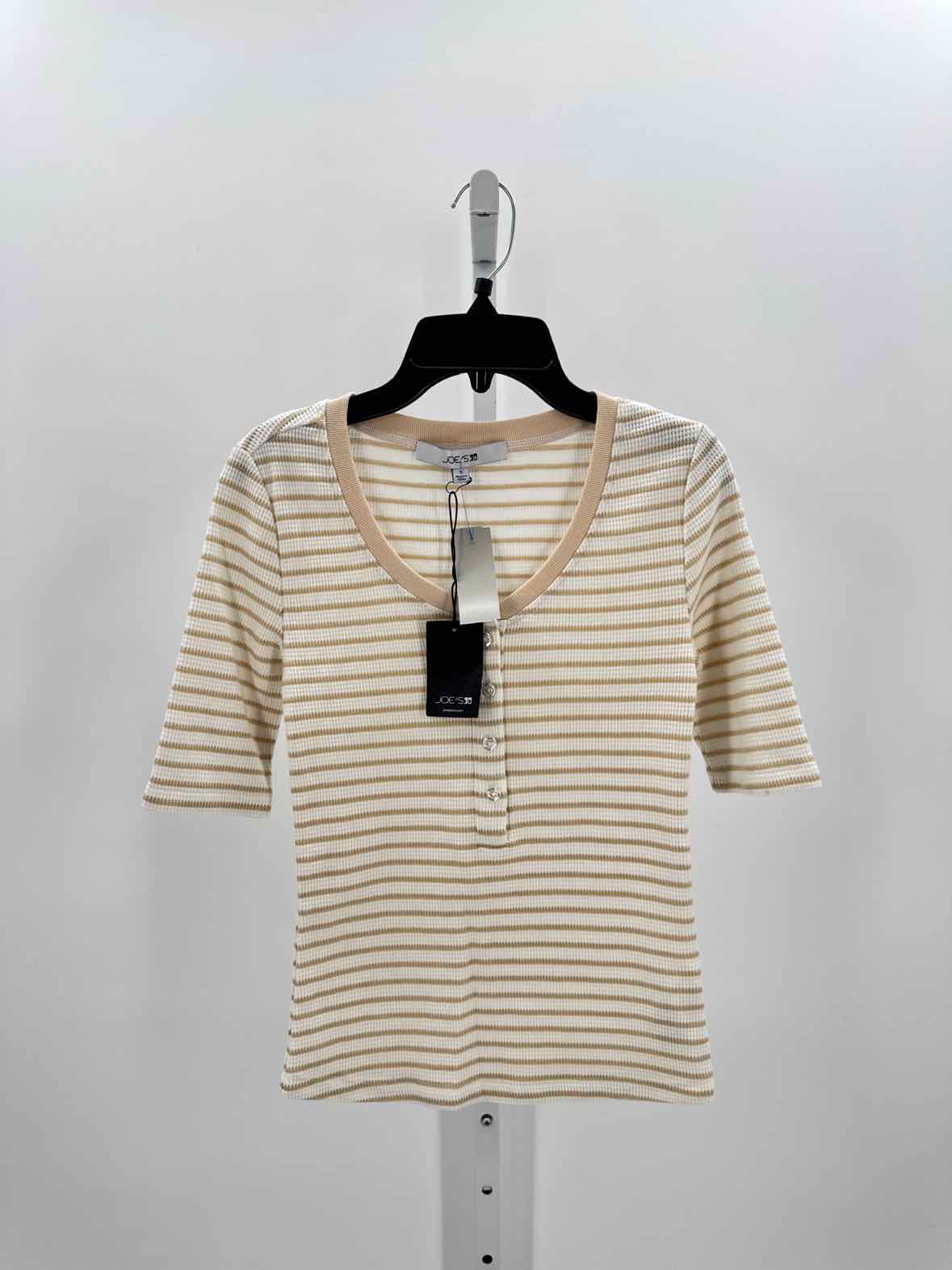 Joe's Tan Women Size Small Jrs 3/4 button/blouse