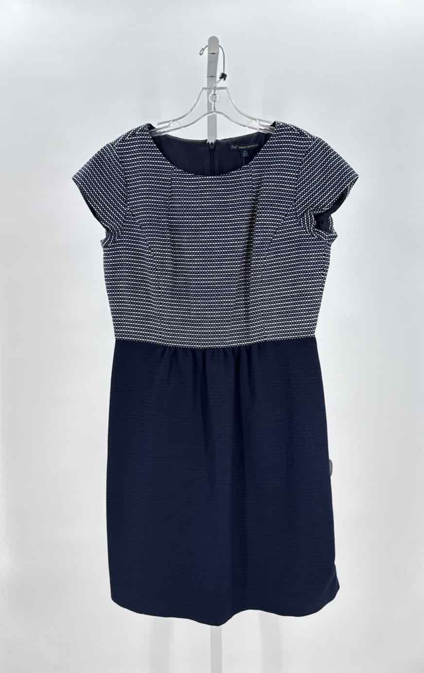 Brooks Brothers Navy/White Women Size Large Womens Dress