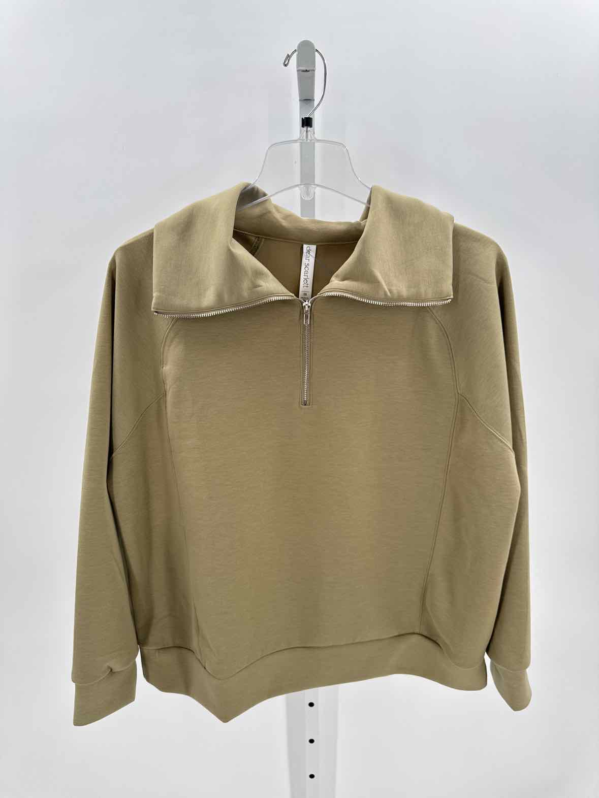 Dear Scarlett Taupe Women Size 2X Womens Pullover