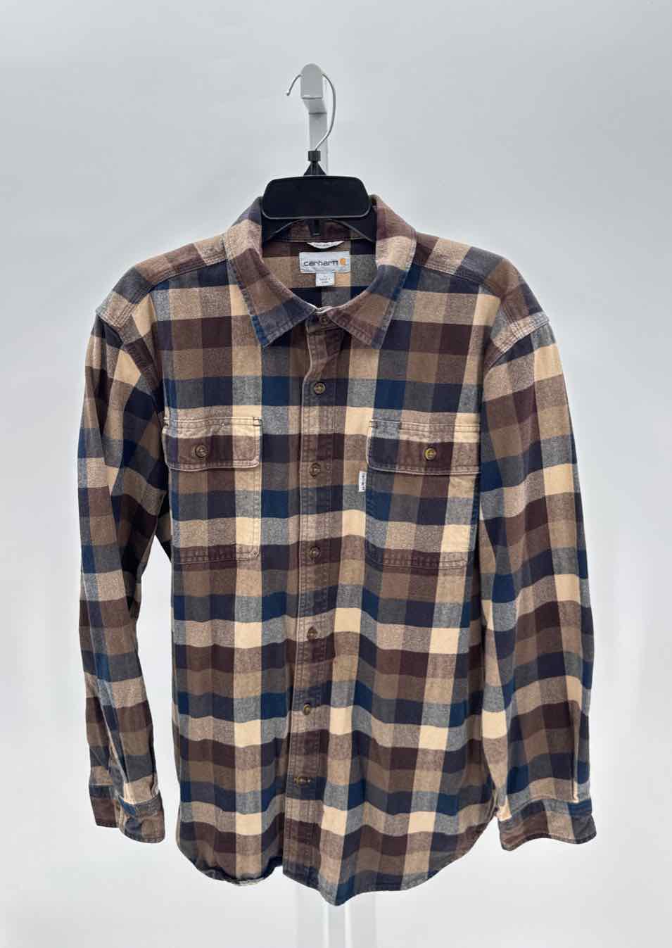 Carhartt Brown Mens Size Large Mens Ls button