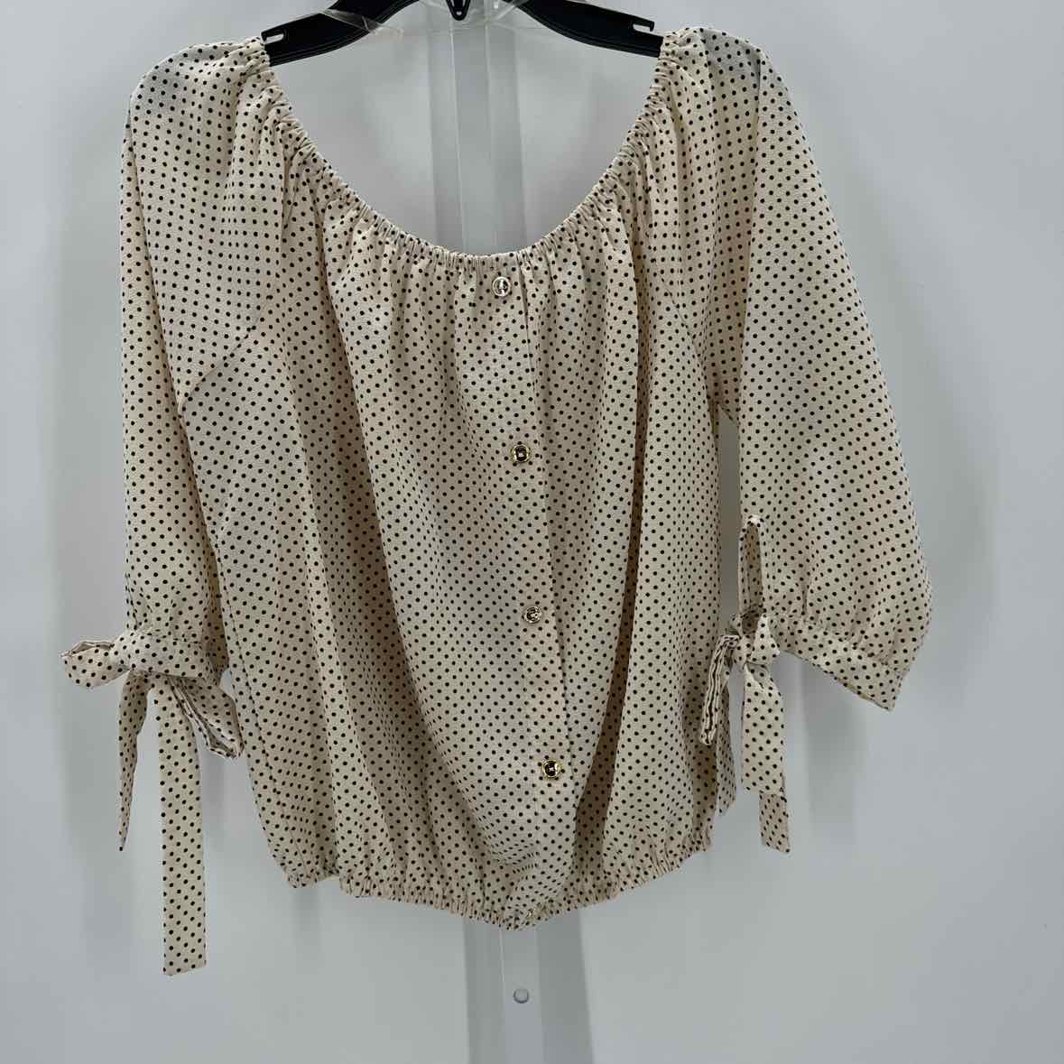 Jrs 3/4 button/blouse