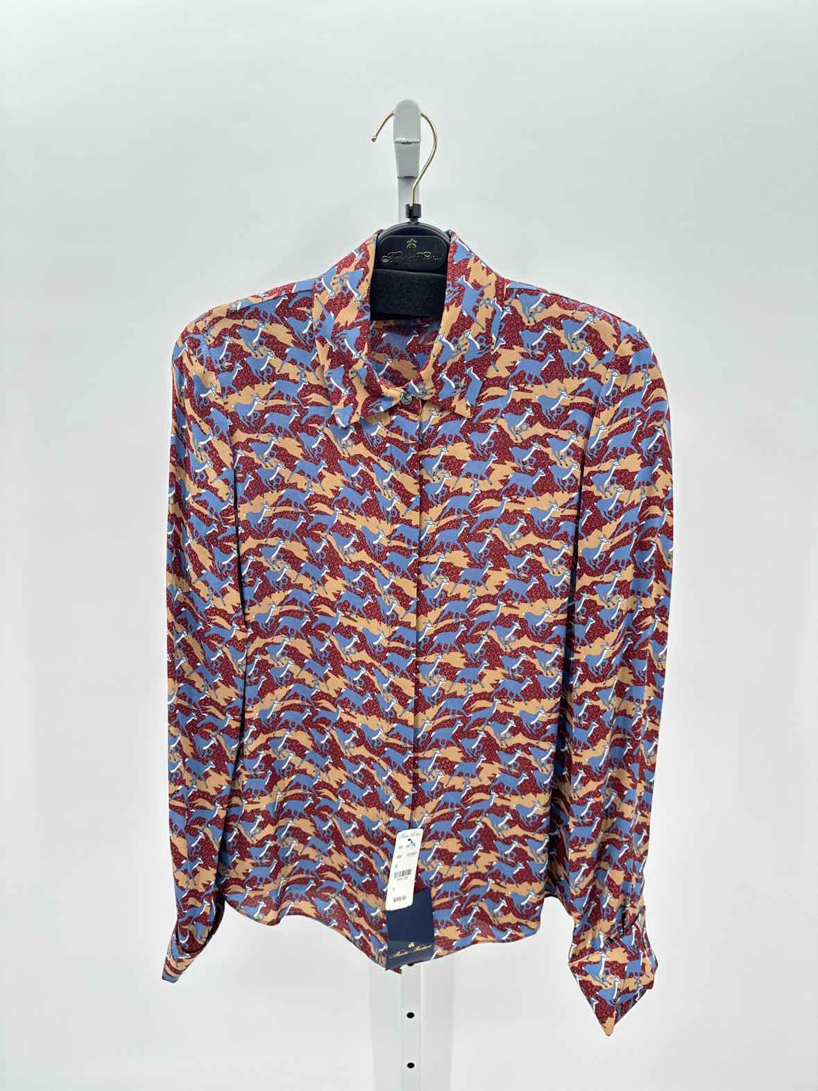 Brooks Brothers Blue Women Size Small Womens Ls button/blouse