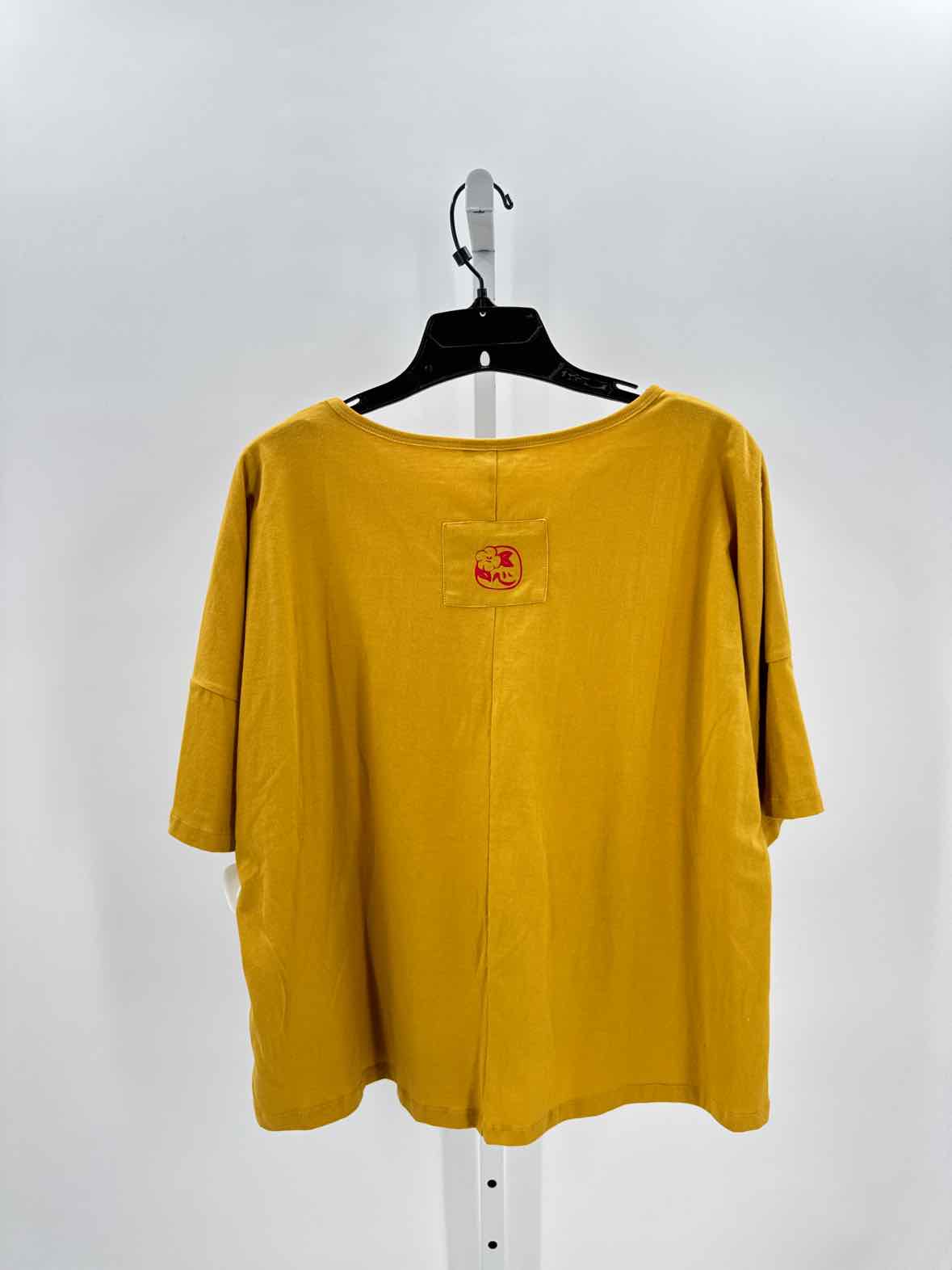 Yasuko Yellow Women Size Small Womens Ss button/blouse