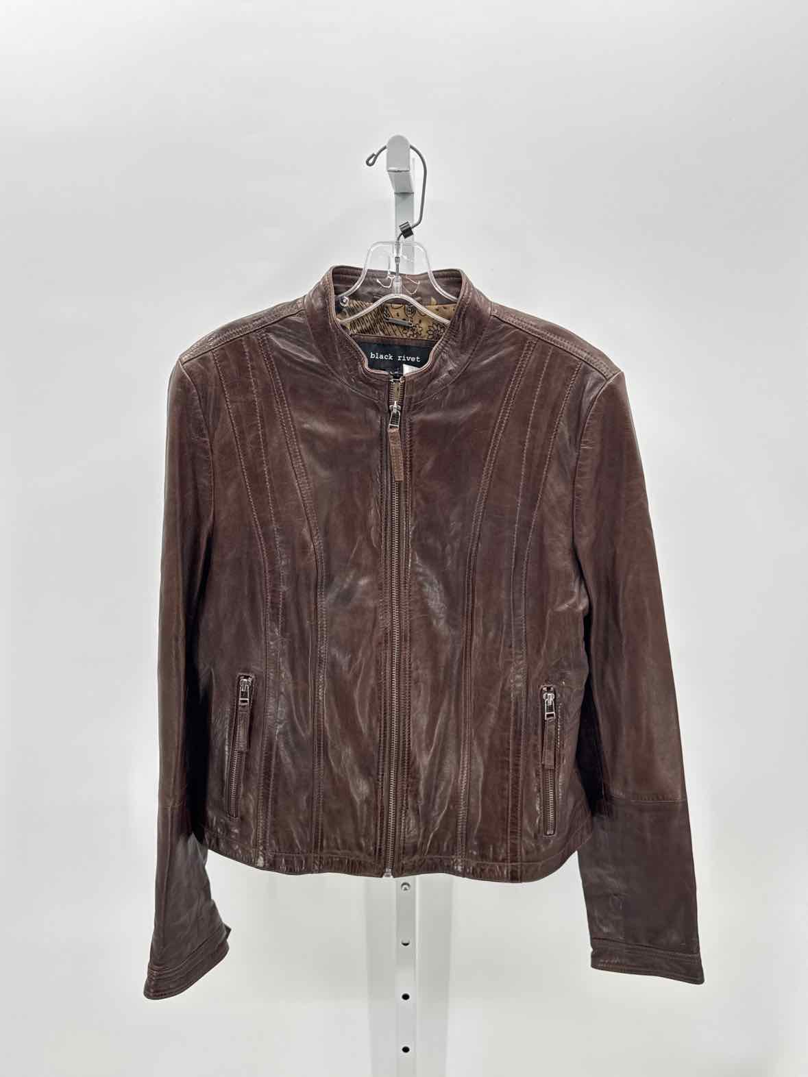 Black Rivet Brown Women Size Large Jrs Jacket
