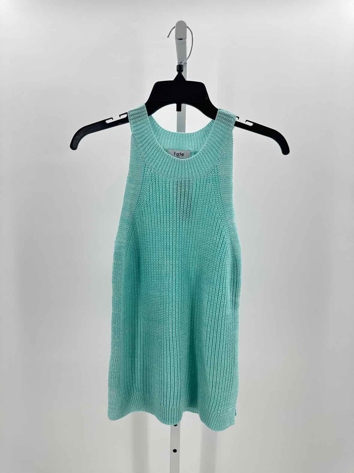 Fate Blue Women Size Small Jrs Slvs Sweater
