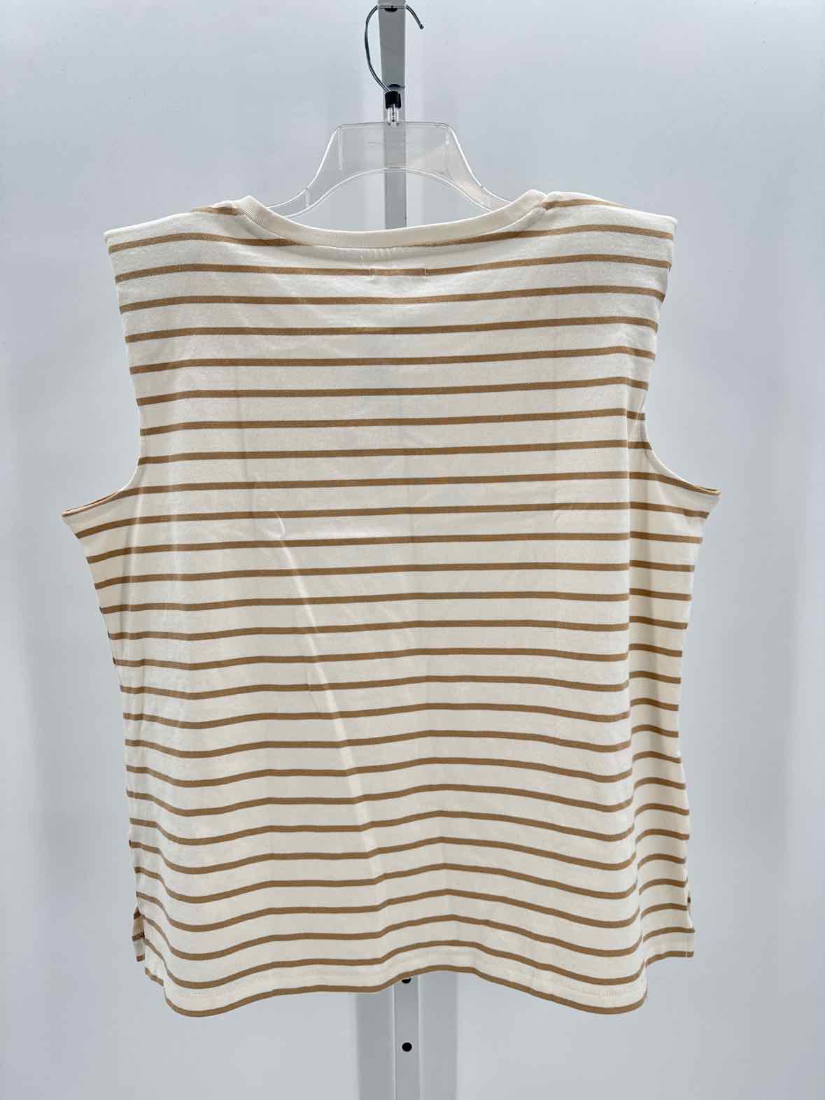 Maurices Cream Women Size 1X Jrs Slvs