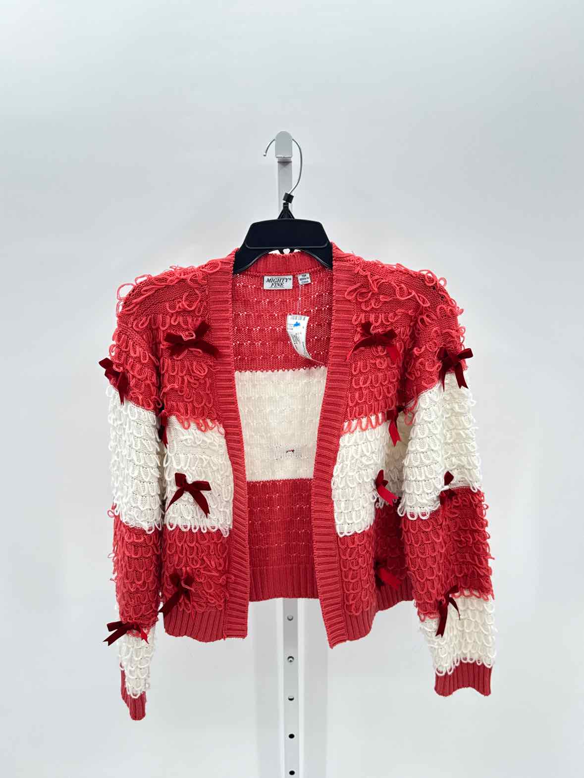 Mighty Fine Coral Women Size Small Jrs Cardigan