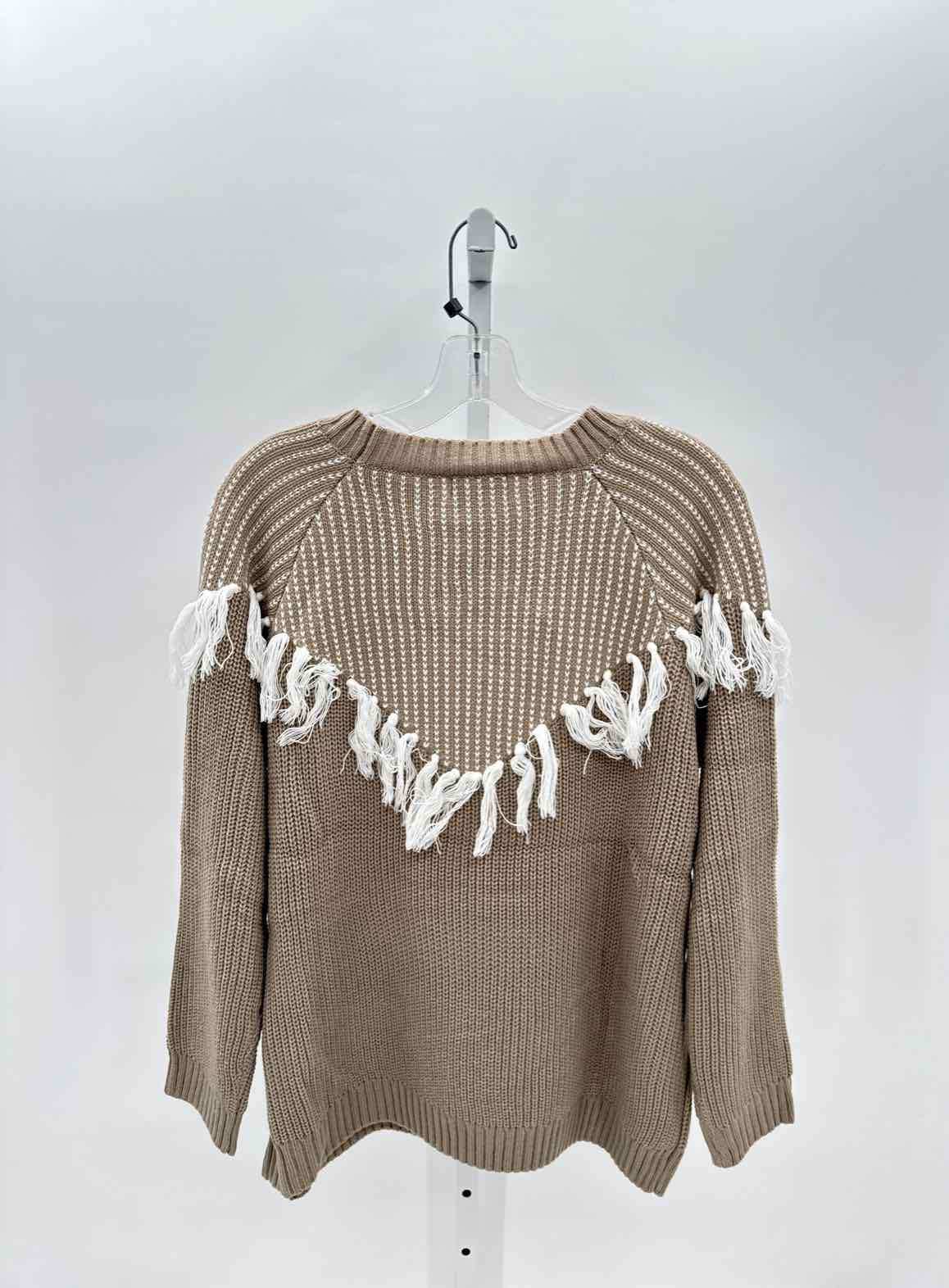 Mud Pie Taupe Women Size Large Jrs Sweater