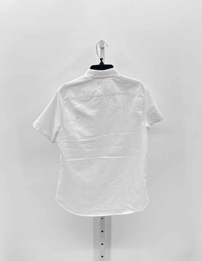 Lands End White Women Size Small Jrs SS Button/blouse