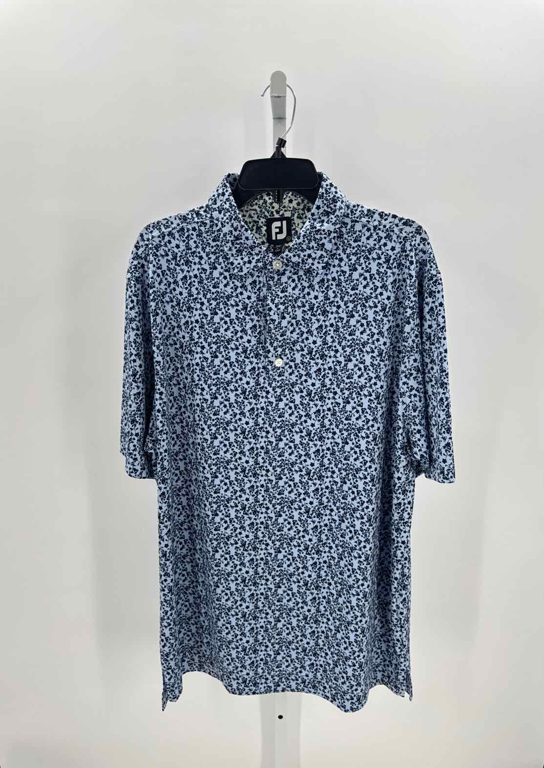 FJ Blue Mens Size Large Mens Sports SS Polo