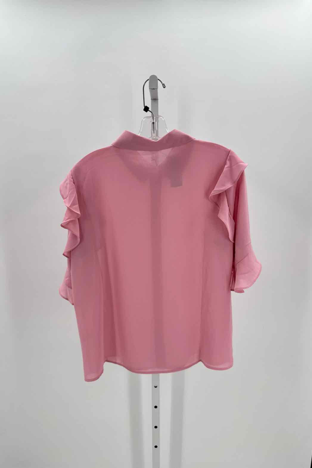 Milano Pink Women Size Large Womens Ss button/blouse