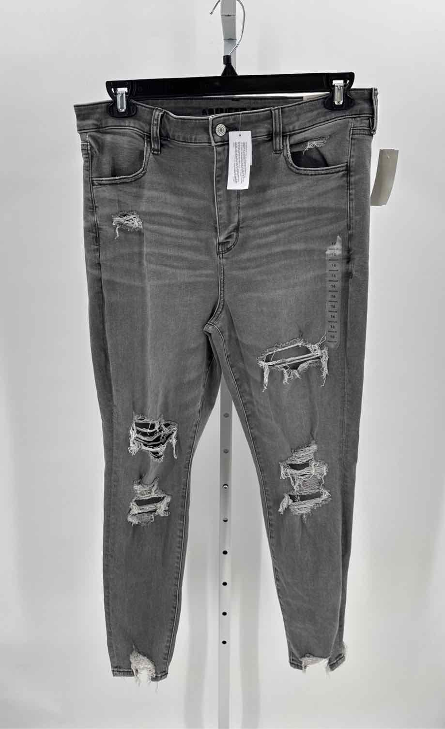 American Eagle Gray Women Size 15 Jrs Jeans