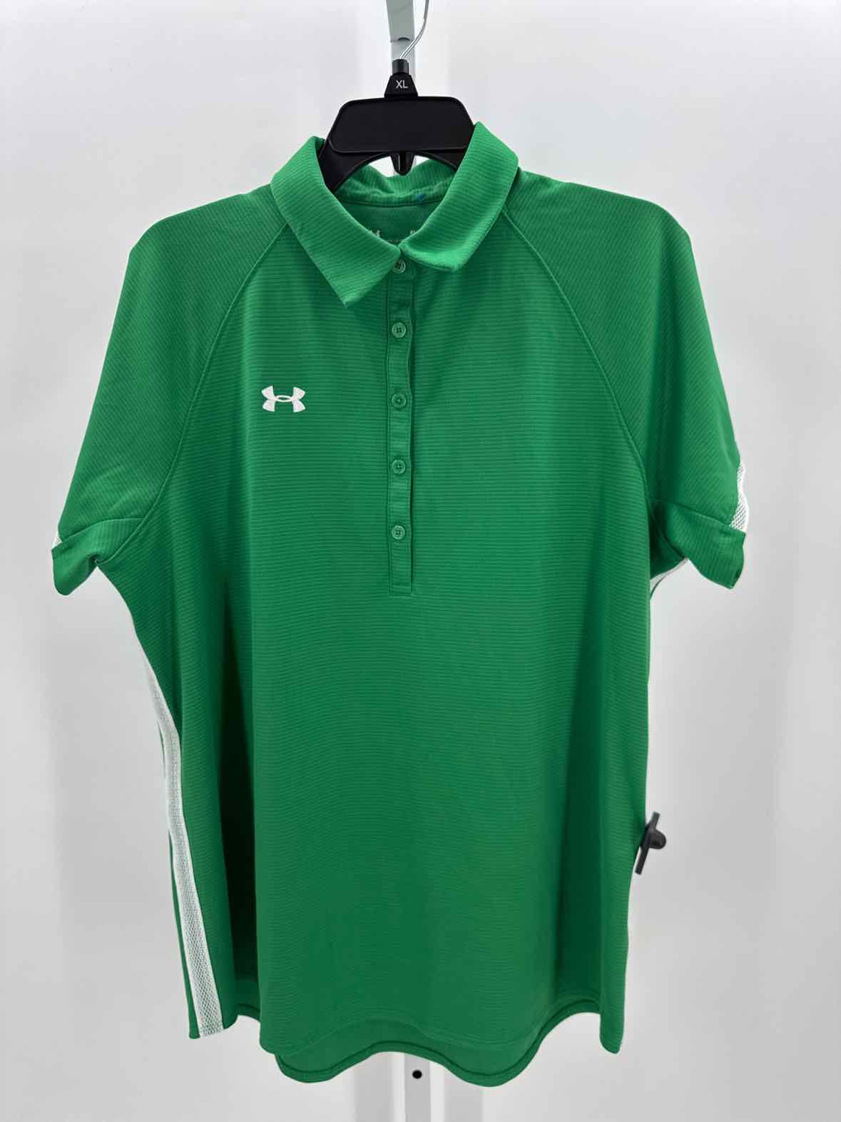 Under Armour Green Women Size Xlarge Womens Sports SS Polo