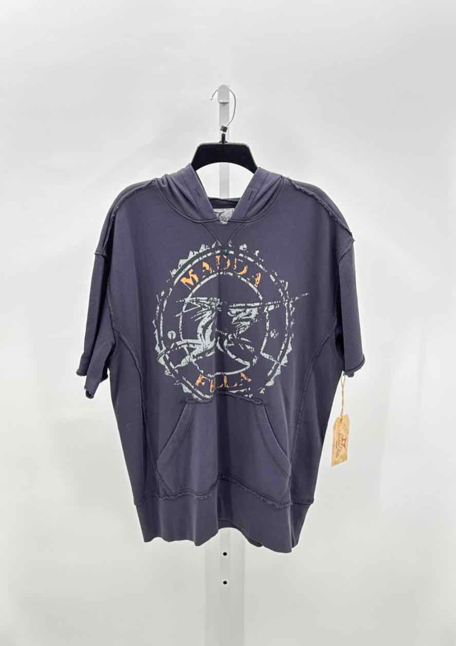 Madda Fella Blue Mens Size Medium Mens Sports Hoodie